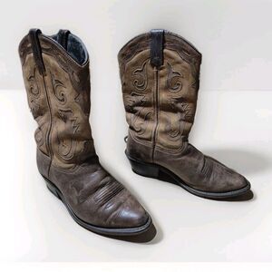 Sage By Abilene Womens Boots Size 7.5M Leather Western Cowboy Cowgirl Style 4540